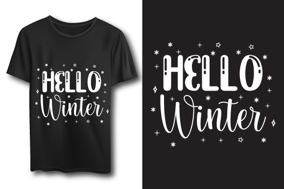 Hello Winter New Year Quote T-shirt: Graphics & Print Templates Review