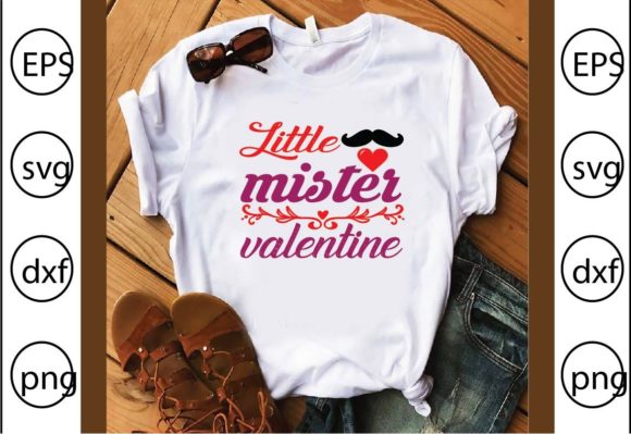 Little Mister Valentine Graphics for T-Shirt Designs