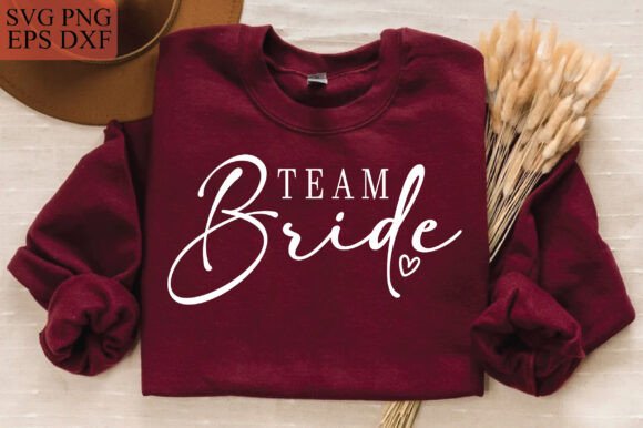 Team Bride SVG: Graphics for Wedding T-Shirt Designs