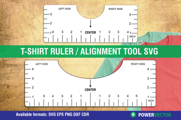 Tshirt Ruler Alignment Tool Graphics for Crafts